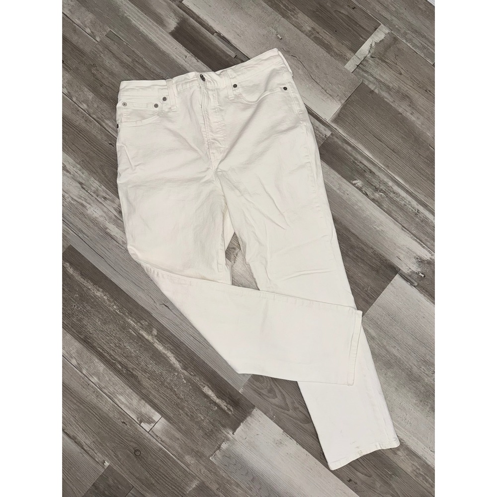Madewell The Perfect Vintage Jean Women White High Rise Straight Leg 30